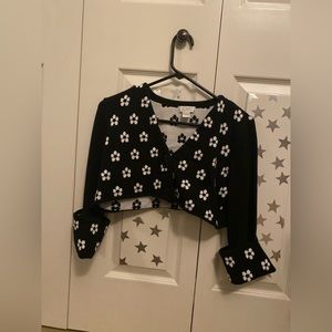 Black and white mini cardigan